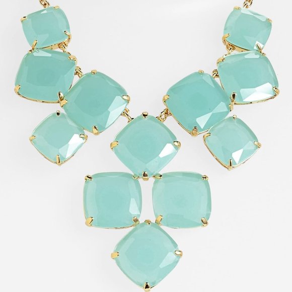 kate spade Jewelry - KATE SPADE Aqua-Blue Statement Necklace